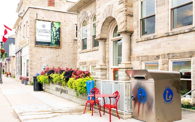 Downtown Fergus limestone buildings