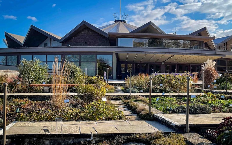 Festival Theatre entrance and gardens