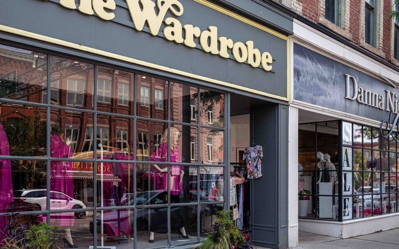The Wardrobe boutique storefront