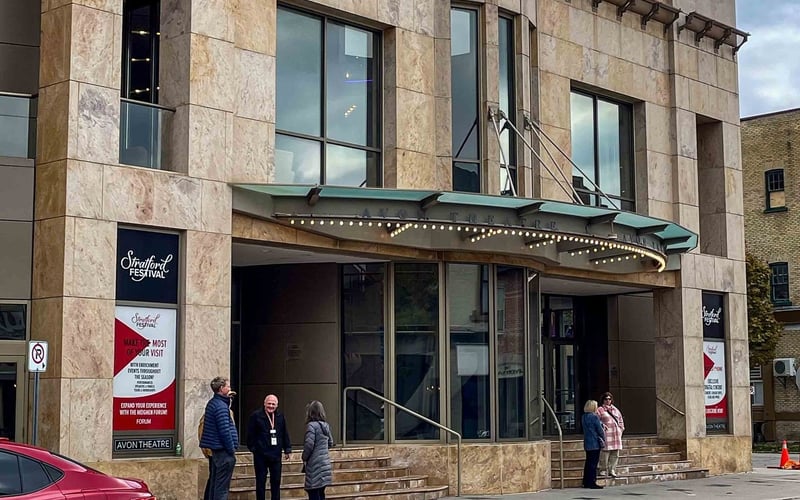 Avon Theatre exterior with Festival signage