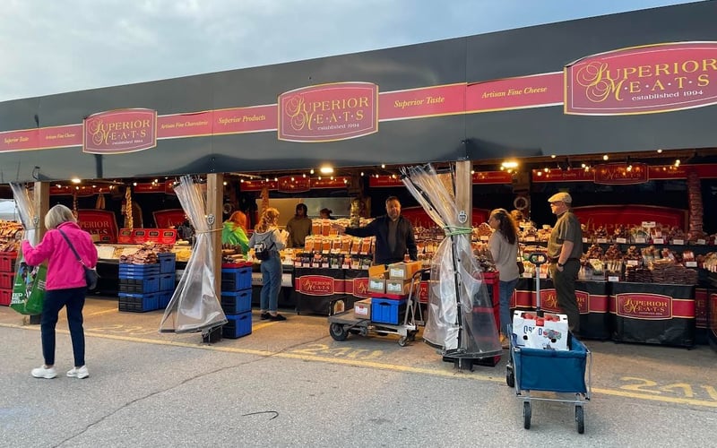 Superior Meats charcuterie stalls