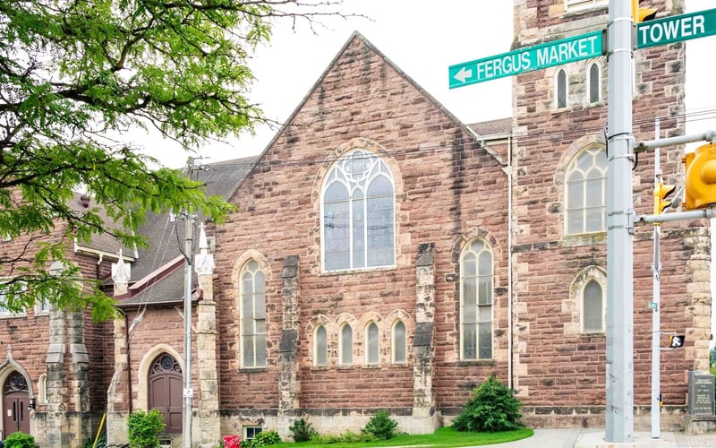 St. Andrew's Crossing streetscape, Fergus