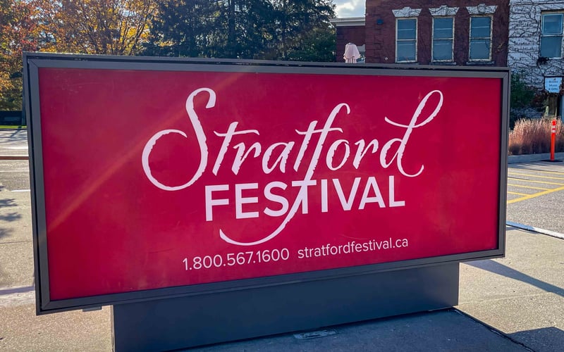 Stratford Festival sign