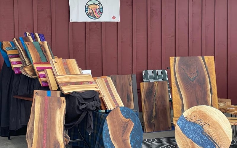 Heirloom Wood Designs vendor stall