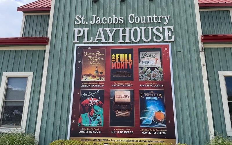 St. Jacobs Country Playhouse season billboard